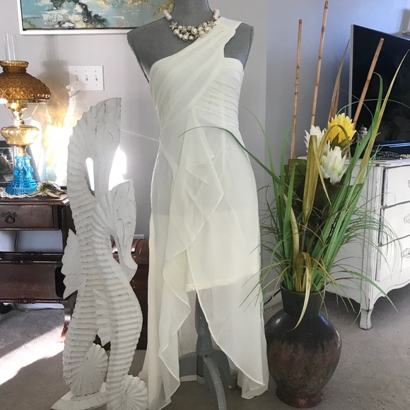 🌺Chiffon One Shoulder Dress🌺. Little bride to be - Picture 2 of 7